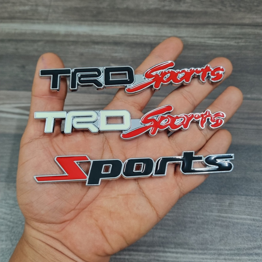 TRD SPORT HARD LETTERS, SPORT SUPER BEAUTIFUL MOTORCYCLE และการตกแต่งรถยนต์