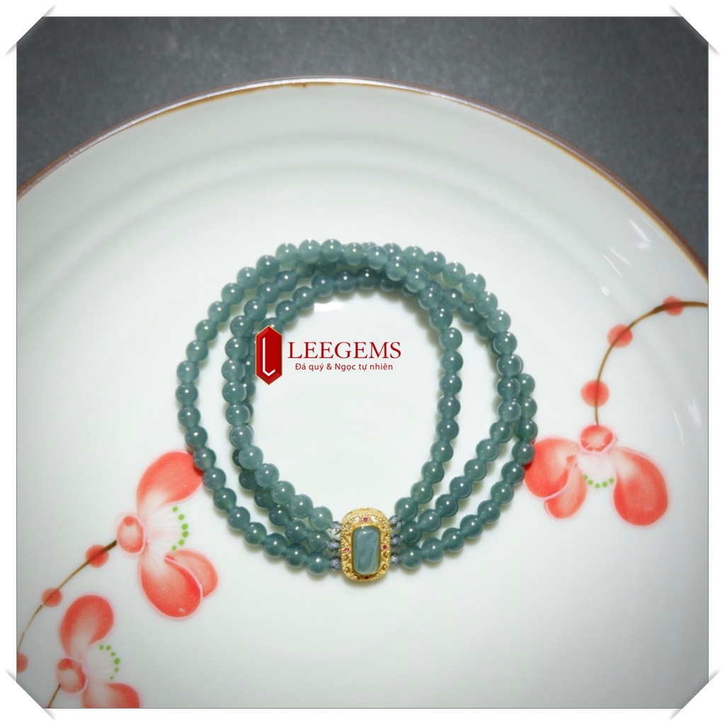 [SUPER PRODUCT] BLUE STONE BRACELET, CLEAR STONE, EXTREMELY CLEAR ROUND BEADS สําหรับผู้หญิงทุกรุ่น