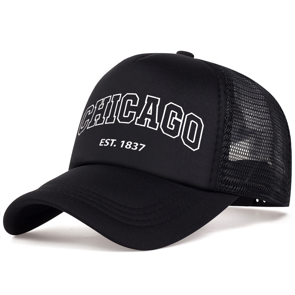 {ใหม่ล่าสุด หมวกเบสบอลลําลอง ผ้าตาข่าย ระบายอากาศ พิมพ์ลายตัวอักษร YAMAHA CHICAGO แฟชั่นฤดูร้อน สําหรับผู้ชาย และผู้หญิง