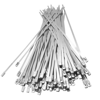 Dây rút Inox 304 4.6 x 400mm dùng cho công trình ngoài trời không rỉ sét - Dây Cáp 200 Bằng Thép Không Gỉ 304 Bộ buộc dâ