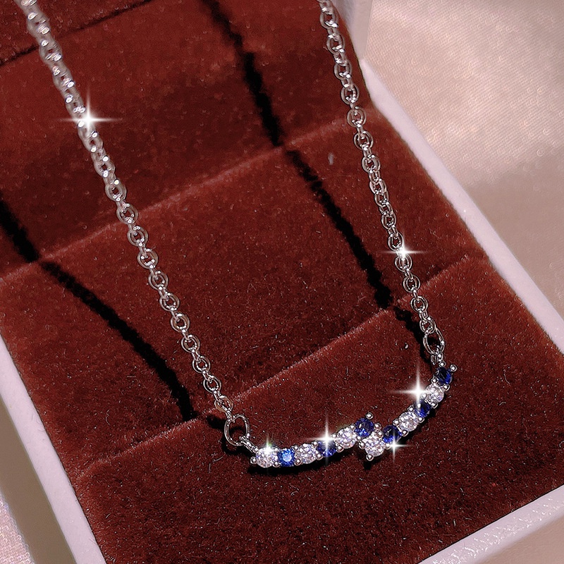 925 เงินสเตอร์ลิง Bling Cubic Zirconia สร้อยคอผู้หญิงแฟชั่นโมเดิร์นออกแบบ Chic หญิงอุปกรณ์เสริมแฟนซีสาวเครื่องประดับงบ