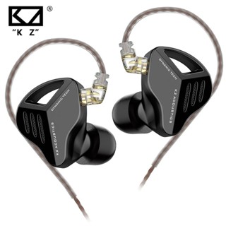 Kz ZVX หูฟังอินเอียร์ HIFI ไดนามิก ตัดเสียงรบกวน ตัดเสียงรบกวน พร้อมสายเคเบิล ถอดออกได้ สําหรับเล่นกีฬา