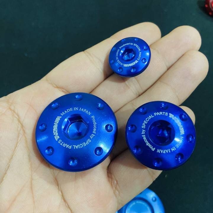 ทากาวะ สกรูยึดจานไฟ สกรูน้ํามัน สกรูข้อเหวี่ยง ทําจากอลูมิเนียม ใช้สําหรับรถยนต์ ฮอนด้า - รูปที่ 3