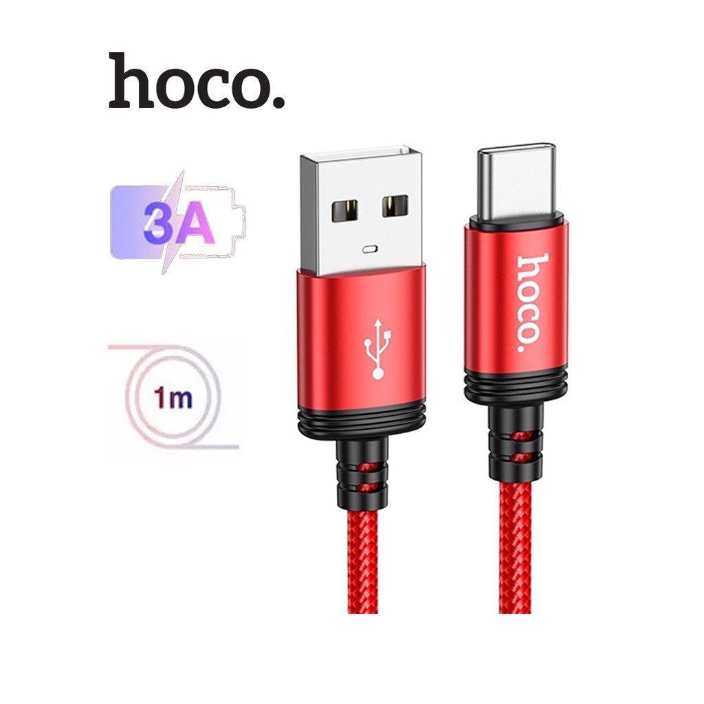 Hoco X89 สายชาร์จ Type-C 3A สายชาร์จข้อมูลแบบเร็วสําหรับ Android ยาว 1M