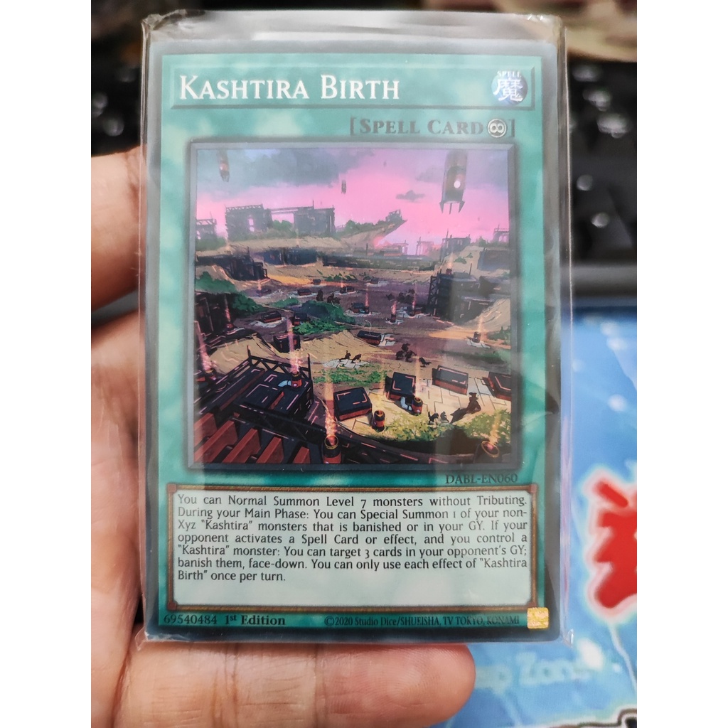 [Yugioh Funny Shop] การ์ด Kashtira Birth 1 ใบ - DABL-EN060 - Super Rare 1st Edition