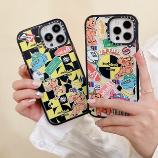 Casetify เคสโทรศัพท์มือถืออะคริลิคใส ลายตารางหมากรุก กันกระแทก สําหรับ iPhone 14 13 12 11 Pro Max Plus