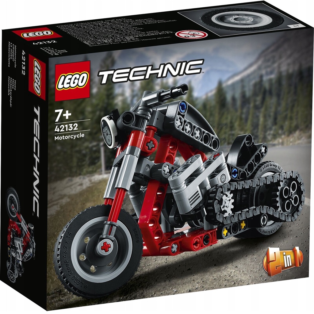 LEGO Technic 42132 Custom Motorcycle (163 Parts)