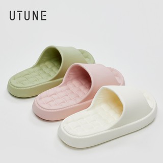 Utune รองเท้าแตะ EVA นิ่ม กันลื่น ทนทาน ใส่สบาย สีพื้น สําหรับใส่ในบ้าน