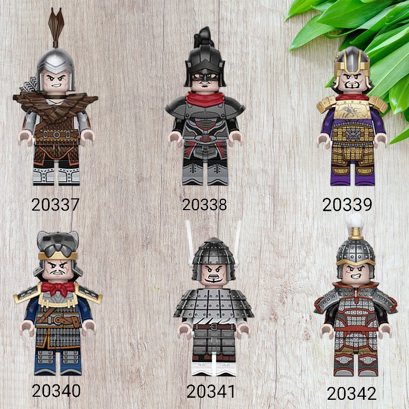 มินิฟิกเกอร์ โมเดลทหารยอดในสามก๊ก 20337-20342 - มินิประกอบของเล่น