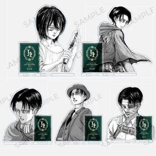 โมเดลฟิกเกอร์อะคริลิค รูปอนิเมะ Attack on Titan Levi Ackerman Eren Jaeger Mikasa Ackerman เหมาะกับของขวัญ สําหรับตกแต่งห้อง