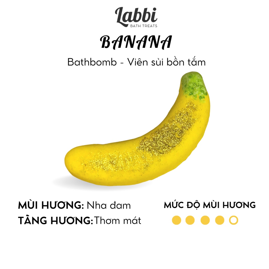 Banana [Labbi ] Bath bomb / Bath bomb / Bath Drop Tablets
