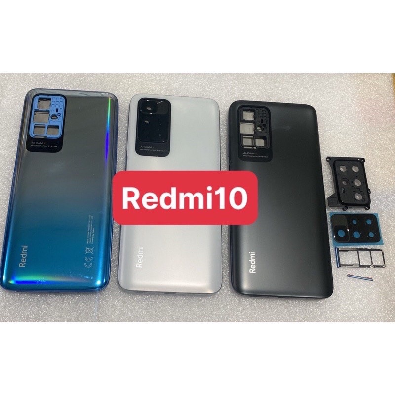 Redmi 10 / Redmi10 /K19A/K19B/K19S เคสเปลี่ยนโทรศัพท์พร้อมถาดซิมและกระจกกล้องหลัง