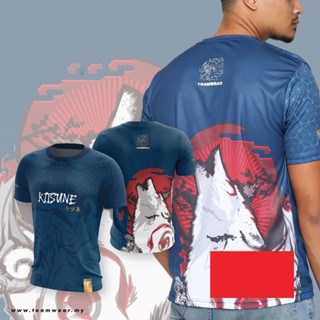 เสื้อกีฬาแขนสั้น ลายทีม Kitsune STREET WEAR Jersey JP6 สไตล์ญี่ปุ่น แฟชั่นฤดูใบไม้ร่วง [พร้อมส่ง]