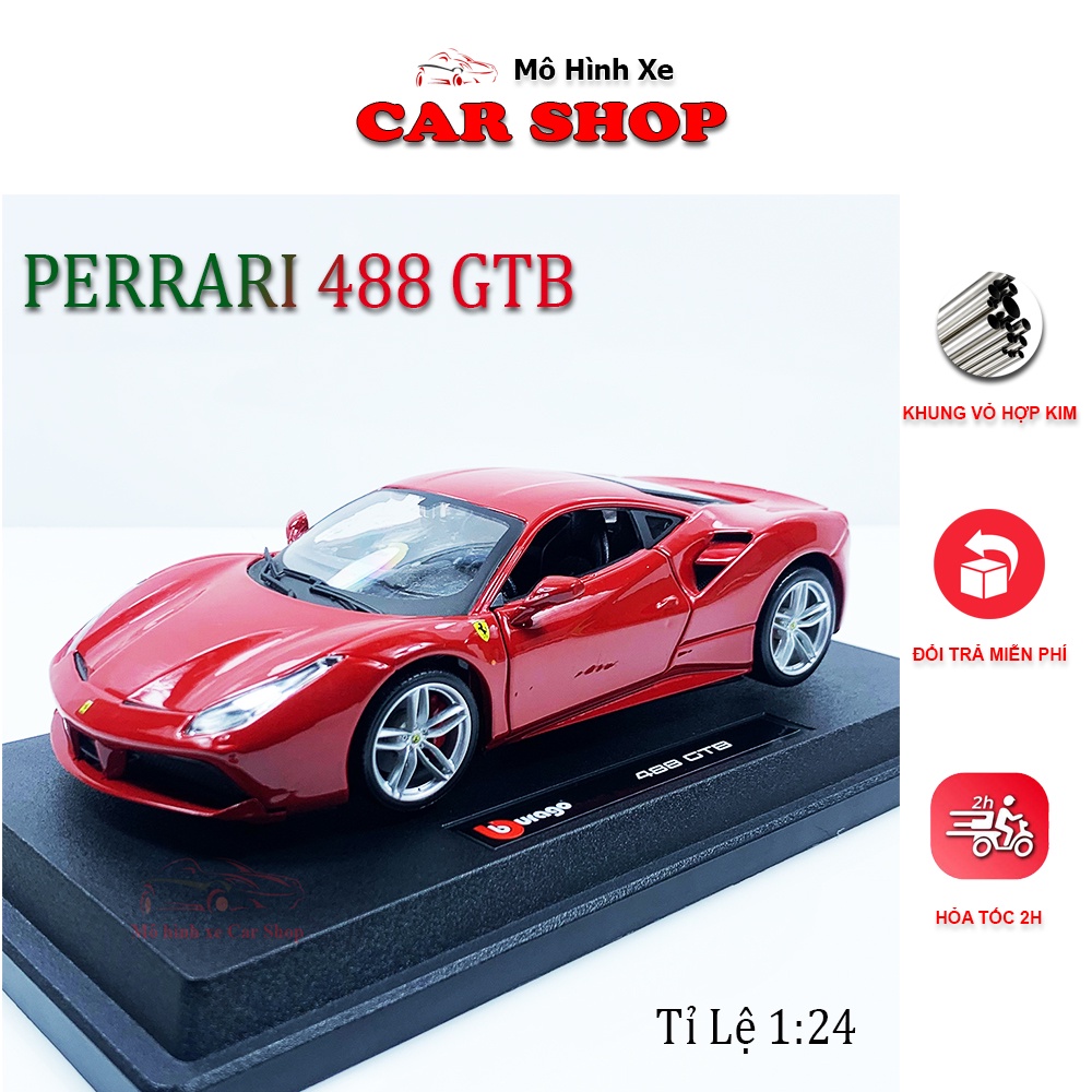 Bburago 1:24 scale Ferrari 488 GTB รุ่นรถ