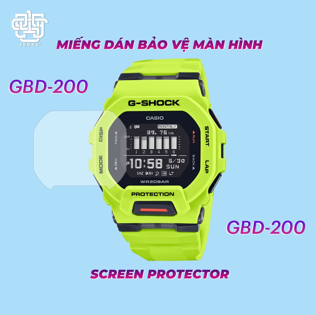 Combo of 03 Casio G-Shock GBD-200 Series ฟิล์มกันรอยหน้าจอนาฬิกา