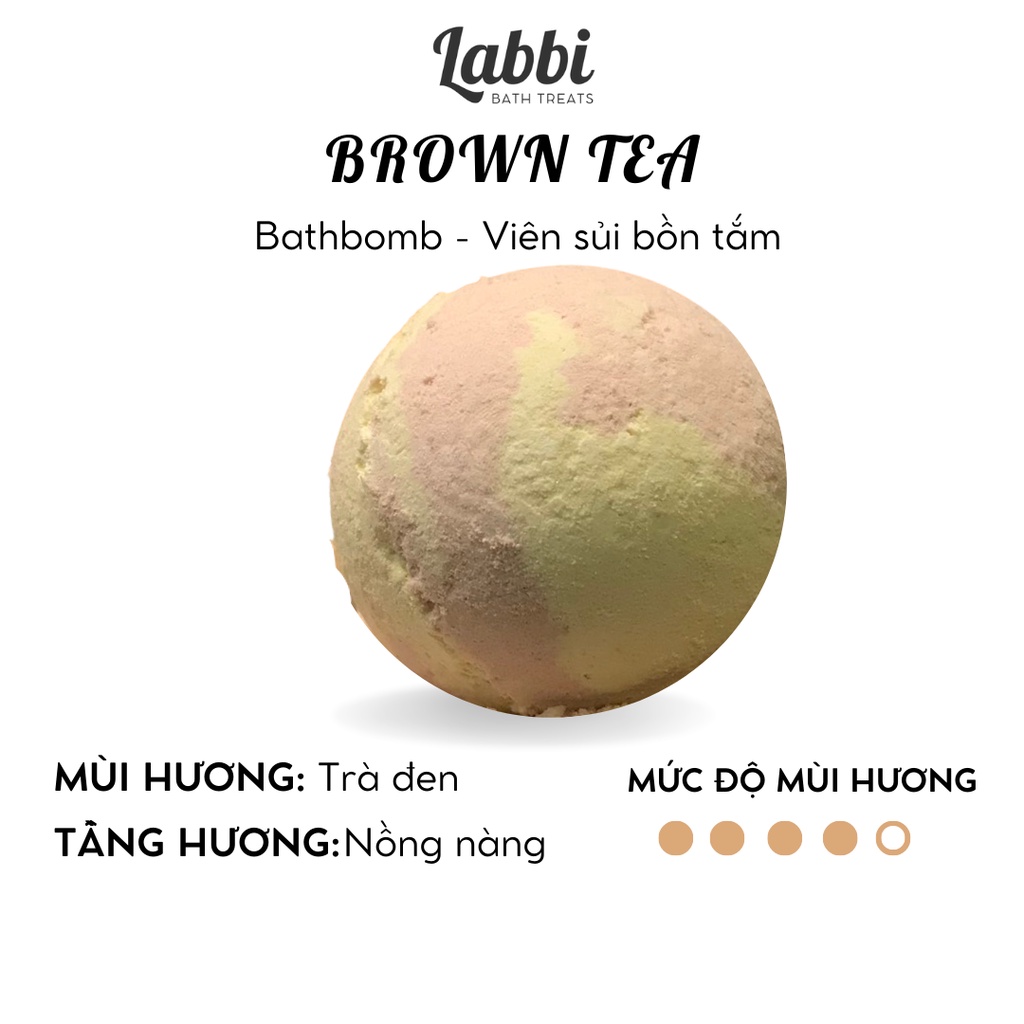 Brown TEA [Labbi ] Bath bomb / Bath Drop Ball