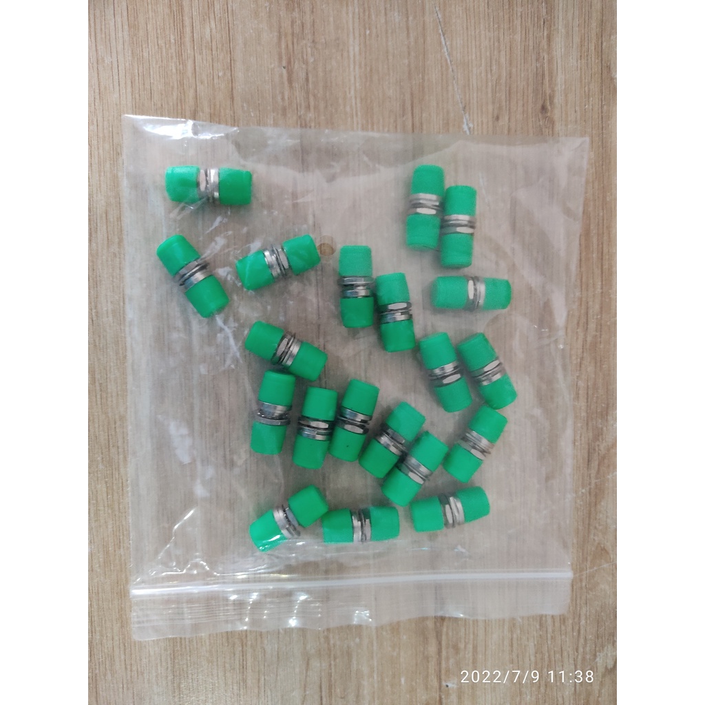 ขั้วต่อออปติคอลอะแดปเตอร์ 2 ทาง FC/APC 2 ทาง โหมดเดียว simplex (หัวกลมสีเขียว)
