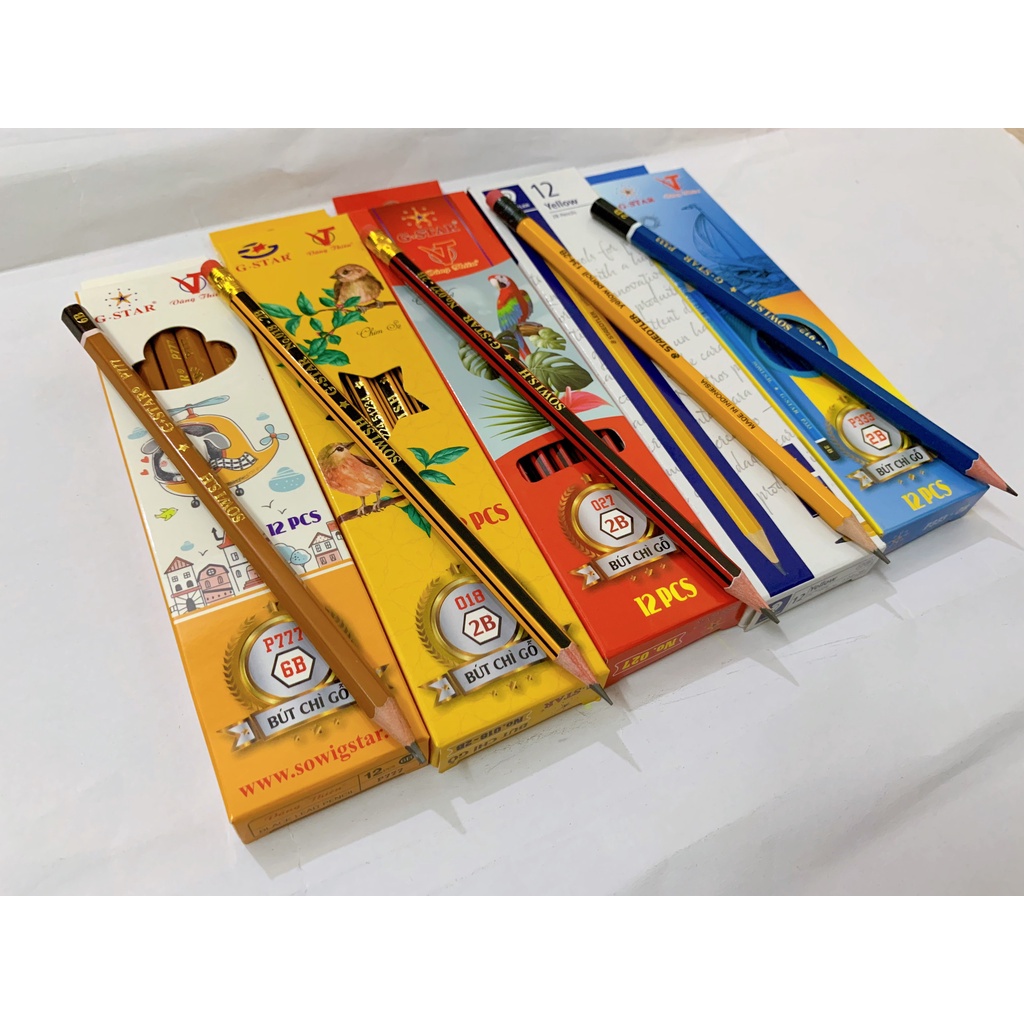 [ของแท้] G-star 2B/6B Wooden Pencil