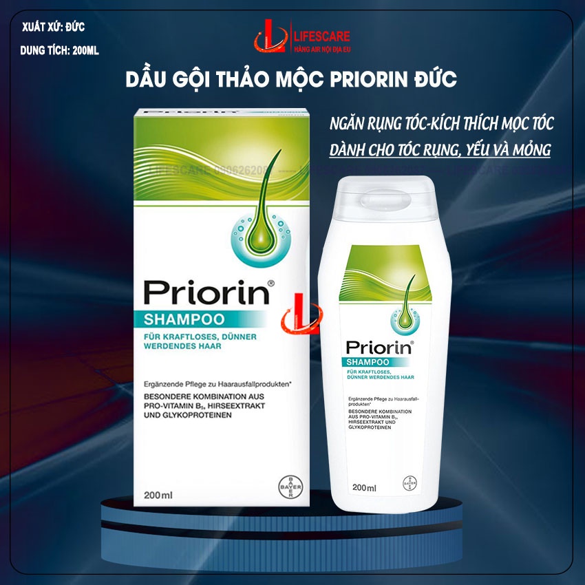 Priorin Germany Herbal Shampoo For Hair Growth For Weak And Thin Hair Loss - Lifescare