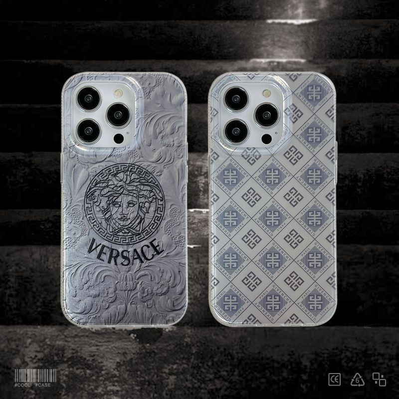 แฟชั่นเคสโทรศัพท์ Versace สําหรับ iphone 15 14 Pro Max i14 plus 13 Pro Max i13 13pro i11 12Pro 12 Pro Max ฝาครอบป้องกัน