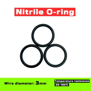 แหวนโอริงไนไตร เส้นผ่าศูนย์กลาง 3 มม. เส้นผ่าศูนย์กลางนอก 10-80 มม. NBR กันน้ํามัน อุปกรณ์เสริมเครื่องจักร &amp; * - &amp;