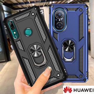 Huawei Nova 9 Se Nova Y70 Plus Nova 7i Nova 8i Nova 5T P30 Lite P30 Pro P40 Lite Y9 Prime 2019 Y9S Honor 50 Se Honor X7 X8 X9 เคสโทรศัพท์เกราะแข็งกันกระแทกหรูหราพร้อมขาตั้งโลหะหมุน