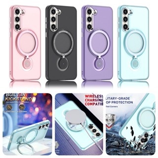 เคสโทรศัพท์มือถือ พร้อมตัวยึดหมุนได้ สําหรับ Samsung S23 Ultra S23 Plus S23