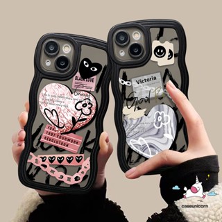 เคสโทรศัพท์มือถือแบบนิ่ม ลายกราฟฟิตี้หัวใจ Comme des Garcons สําหรับ Samsung A04s A13 A12 A14 A23 A04E A50 A04 A02s A32 A21s A53 A52 A50s A22 A52s A03s A11 A33 A31 A30s A20 A51