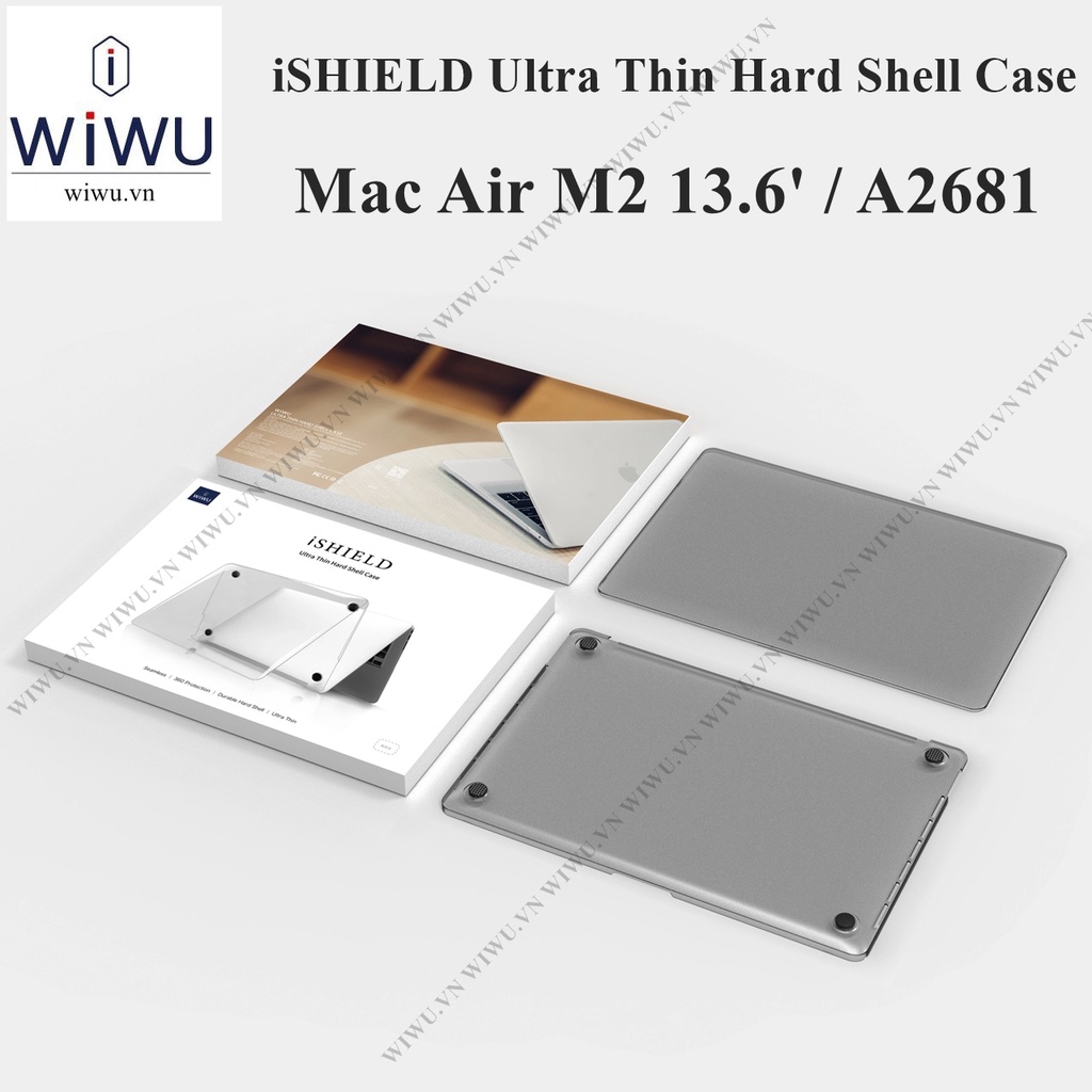 Wiwu ☼ iSHIELD Ultra thin Ultra thin Matte Case สําหรับ Macbook Air 13.3 ' 'M1 / Pro 14 ' ' / Pro 16 ' ' ' บางเฉียบสําหรับ Macbook Air 1 Max. เคสทรงสลิม