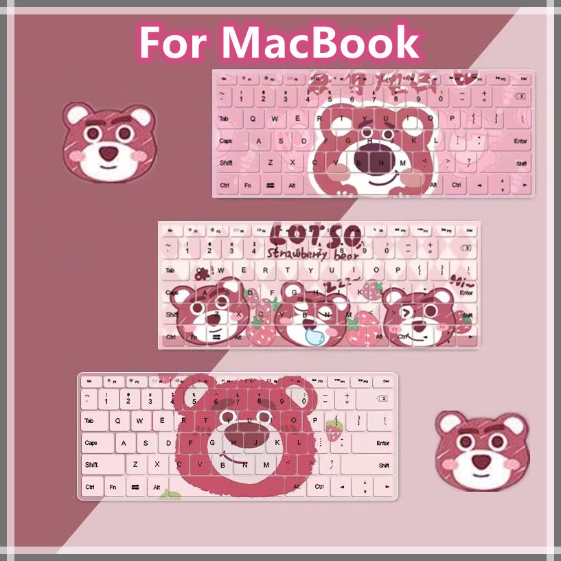 ❤ Lotso ❤ MacBook Keyboard cover For New MacBook M2 Air13 .3 A2179 2018 Pro 13 touch bar A1932 A1466 A1708 Reina13 M1 Pro13（A2251/A2289/A2338）Cute cartoon waterproof Keyboard case