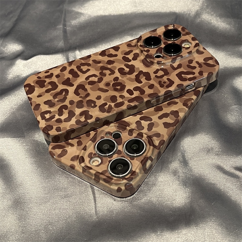 เคสโทรศัพท์มือถือ พิมพ์ลายเสือดาว สีน้ําตาล สําหรับ Vivo V21 5G V20 Pro V23 5G T1 5G V25PRO Y11 Y12 Y15 Y17 Y19 Y52 5G Y72 5G Y76 5G X50 X50PRO X60 X70 X70PRO x80 x80pro