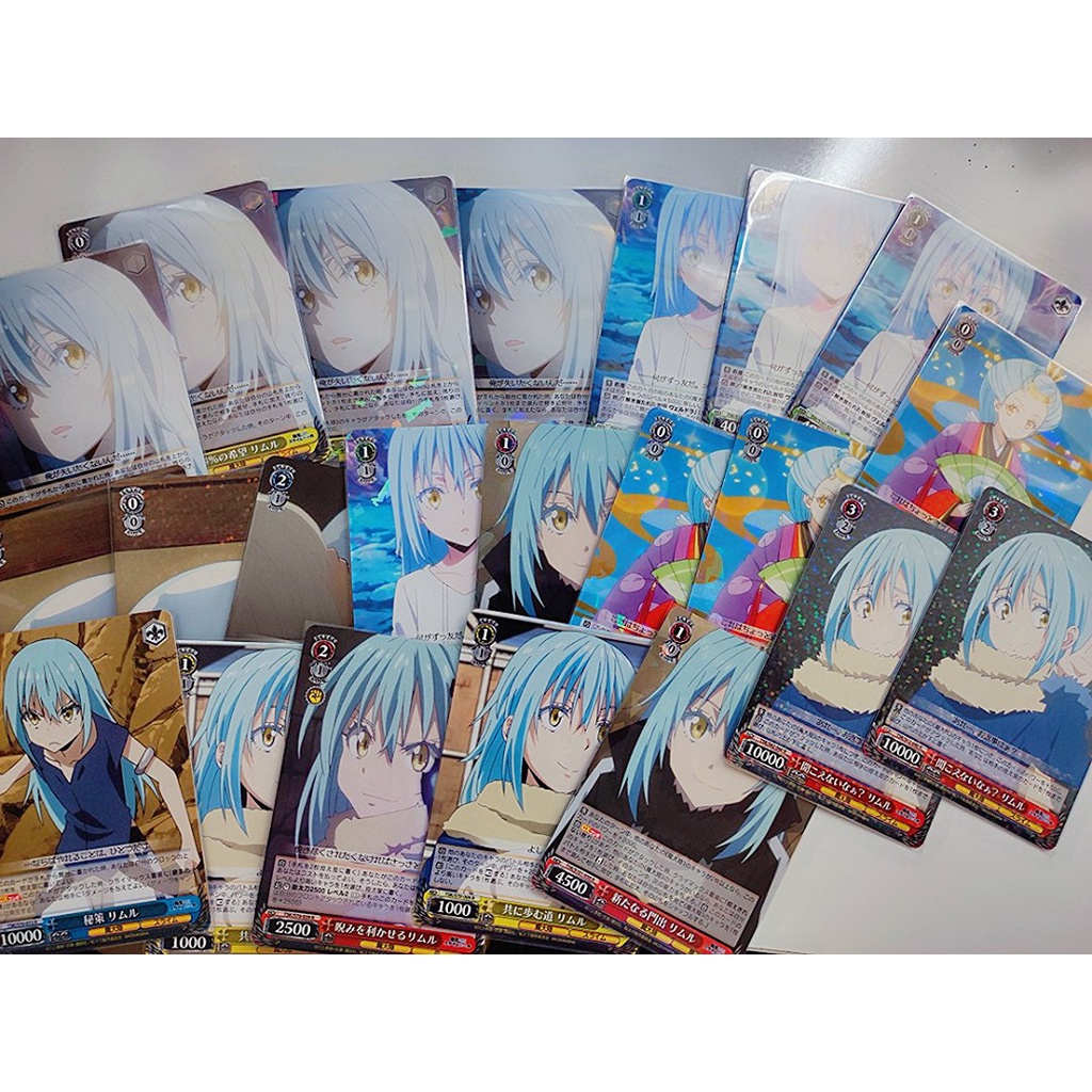 [GS FUNNY SHOP] การ์ด Weiss Schwarz 1 ใบกลับชาติมาเกิดเป็นสไลม์ - Rimuru (ฟอยล์หายาก)