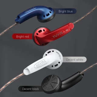 Sprise Y100 หูฟังชนิดใส่ในหูเบสพร้อมไมโครโฟนเสียงรบกวน Cancelling HiFi ชุดหูฟังสเตอริโอกีฬา Earfon หูฟัง Universal 3.5 มม.