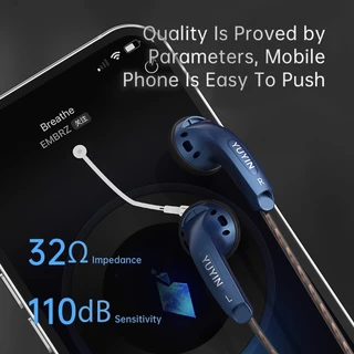 Sprise Y100 หูฟังชนิดใส่ในหูเบสพร้อมไมโครโฟนเสียงรบกวน Cancelling HiFi ชุดหูฟังสเตอริโอกีฬา Earfon หูฟัง Universal 3.5 มม.