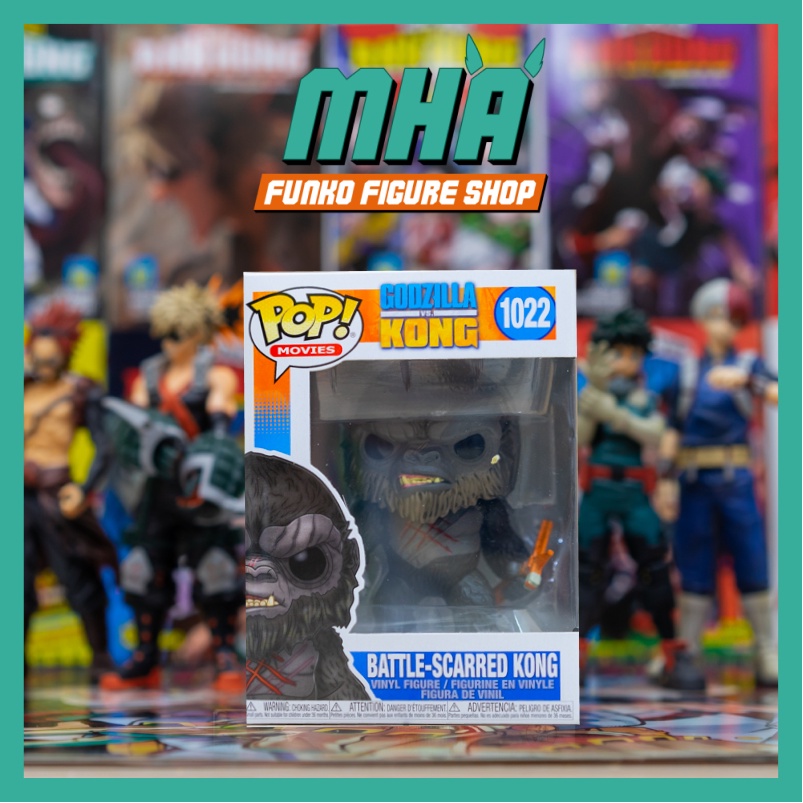 ฟิกเกอร์ Funko Pop Gozilla vs Kong: Battle Scarred Kong 1022 ของแท้