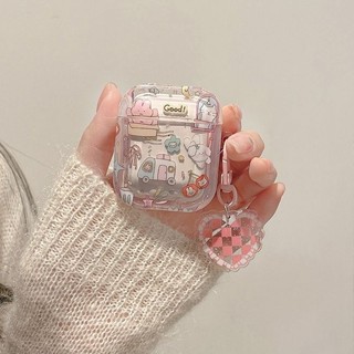 เคสหูฟังบลูทูธไร้สาย ซิลิโคน ลายกระต่ายกราฟฟิตี้ สําหรับ Airpods 3 2pro 23 Generation