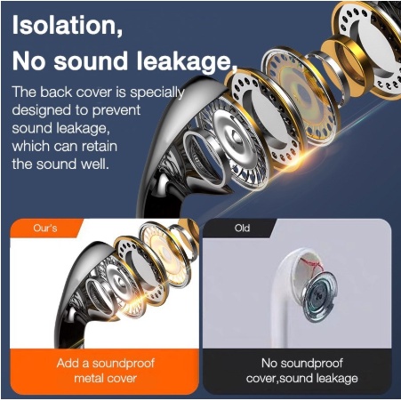 หูฟังตัดเสียงรบกวนแบบมีสายในหูไมโครโฟนหูฟังควบคุมระดับเสียงโทรศัพท์ หุ่นยนต์ ลดเสียงรบกวน