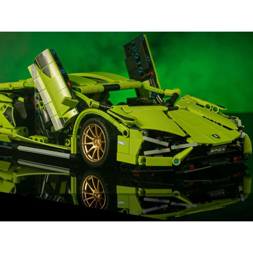 LEGO-Style Assembly Toy RC Technic รีโมทคอนโทรลรุ่น Lamborghini Sian Supercar