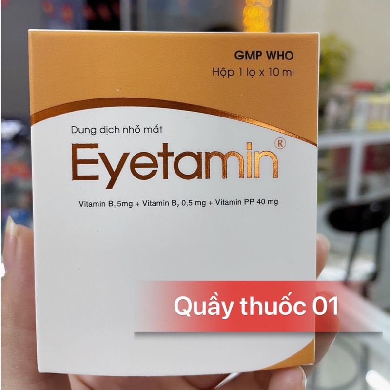 ยาหยอดตา Eyetamin Against Eye Fatigue, Healthy Bright Eyes 10ml ขวด