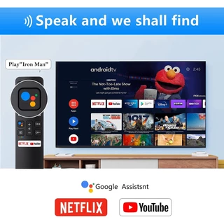 ใหม่ รีโมตคอนโทรล แบบเปลี่ยน สําหรับสมาร์ททีวี TCL Android TV RC802V TCL พร้อมฟังก์ชั่นเสียง Google Netflix YouTube