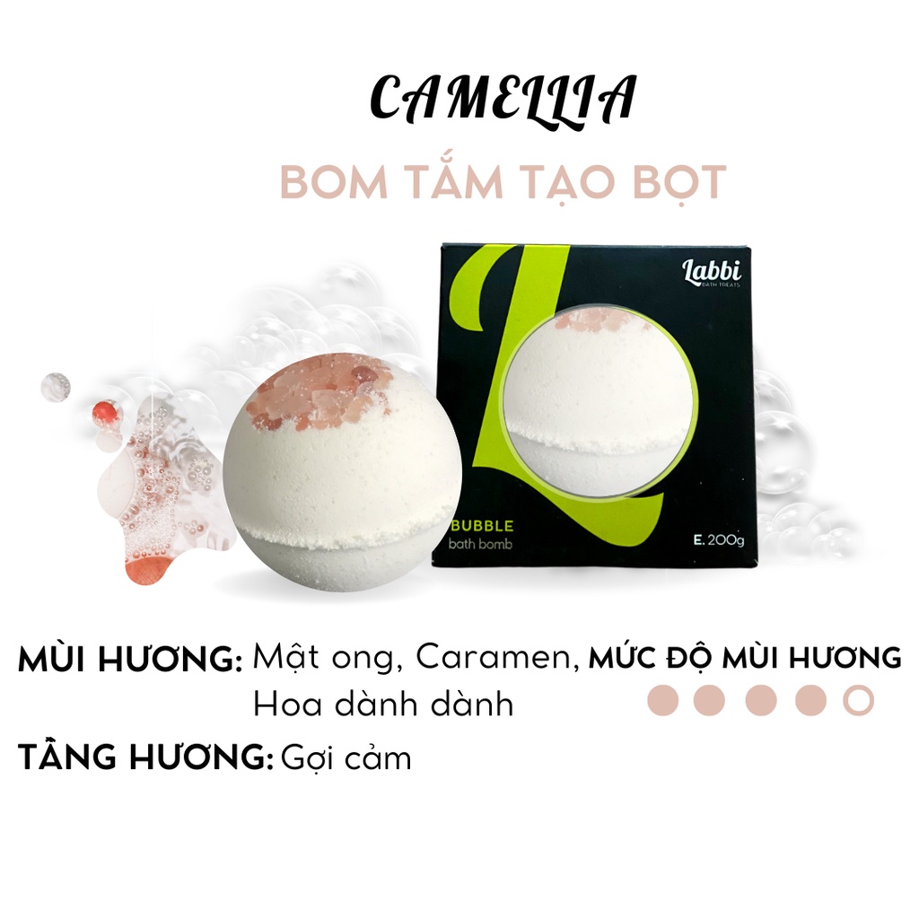Camellia [Labbi ] Bubble Bath bomb / Bath Foaming bomb
