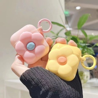 เคสหูฟังบลูทูธ tpu นิ่ม ลายดอกไม้ สีเหลือง สีแคนดี้ สําหรับ airpods 1 2 pro 3