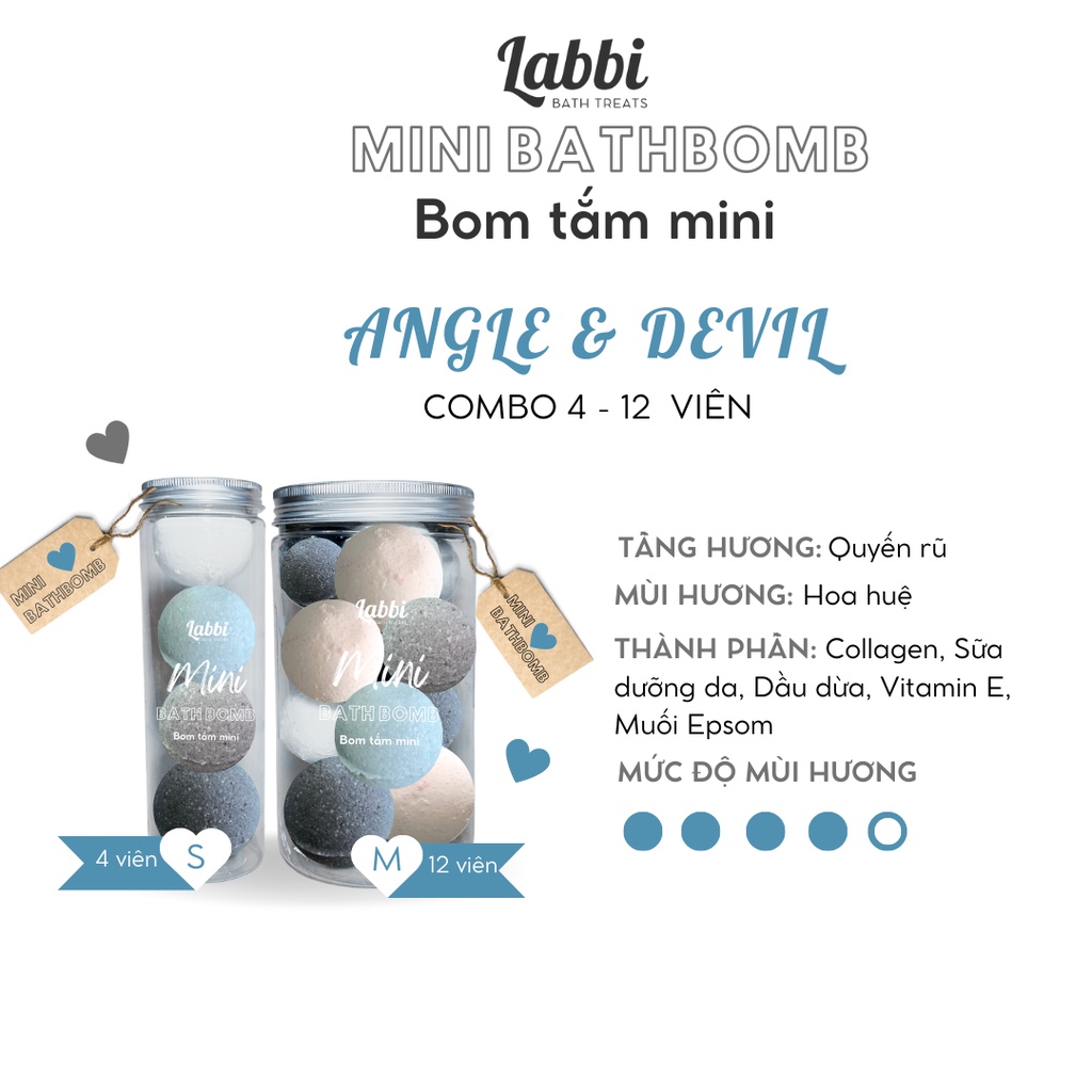 Angle &amp; DEVIL [Labbi ] mini Bath Bomb / Bomb Bath Bomb mini
