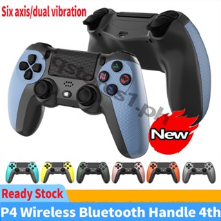 Tq เกมแพดบลูทูธไร้สาย 6 แกน Gyro DualShock v4 คุณภาพสูง สําหรับ Android iOS TV PC