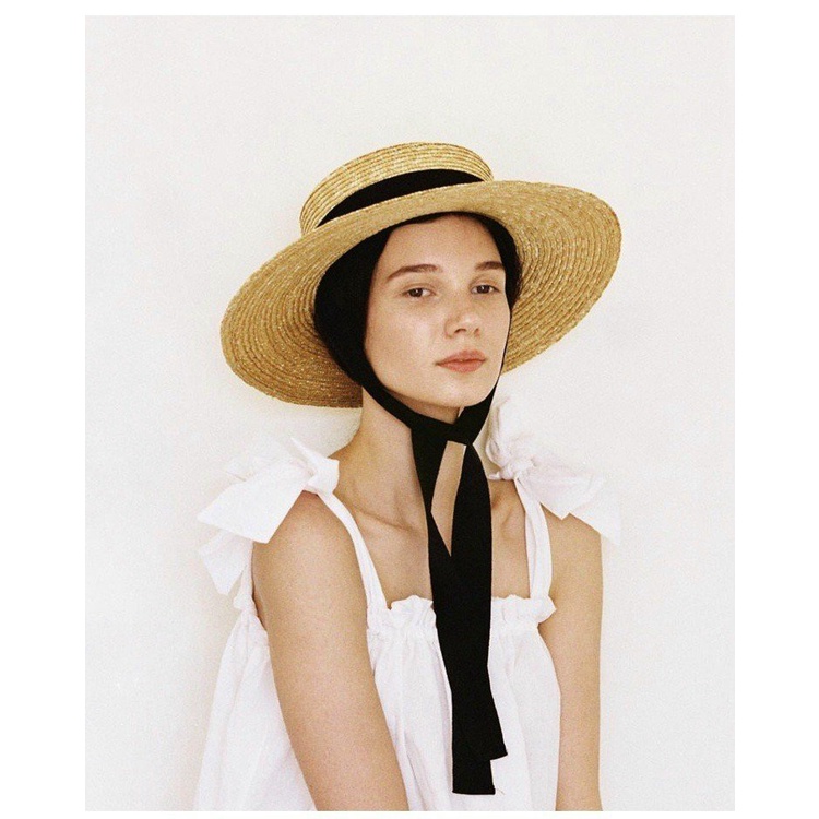 หมวกฟางถัก GAUCHO Delta พร้อมเข็มขัดผูก