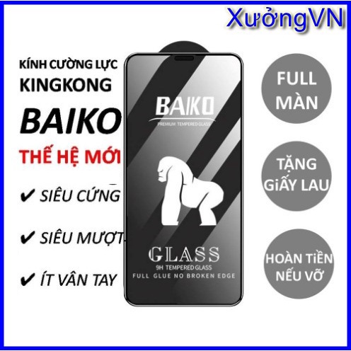 Baiko กระจกนิรภัยแบบเต็มหน้าจอ Xiaomi K30 K40 K50 K60 K60E K70 K70E Pro Gaming Ultra Redmi 8 8A 9A 9