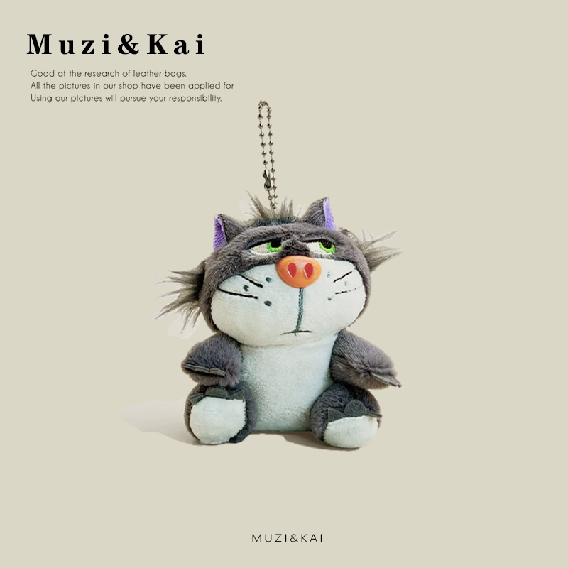Muzikai พวงกุญแจ จี้รูปการ์ตูนแมวน่ารัก สวยหรู สําหรับห้อยกระเป๋านักเรียน ผู้ชาย และผู้หญิง