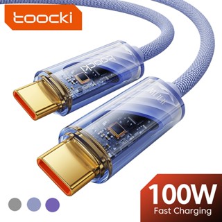 Toocki สายชาร์จ USB C เป็น USB Type C สําหรับ Samsung Xiaomi Quick Charge 4.0 PD 60w 100W Fast Charge For 20W C-L