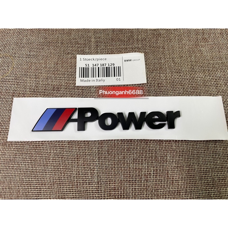 ปั๊มพาวเวอร์ bmw Power Logo power bmw