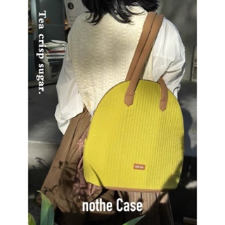 Nothe Case Original {Tea Salt Crisp Candy} กระเป๋าสะพายไหล่ลําลอง ความจุขนาดใหญ่ สไตล์ญี่ปุ่น เหมาะกับการพกพาเดินทาง